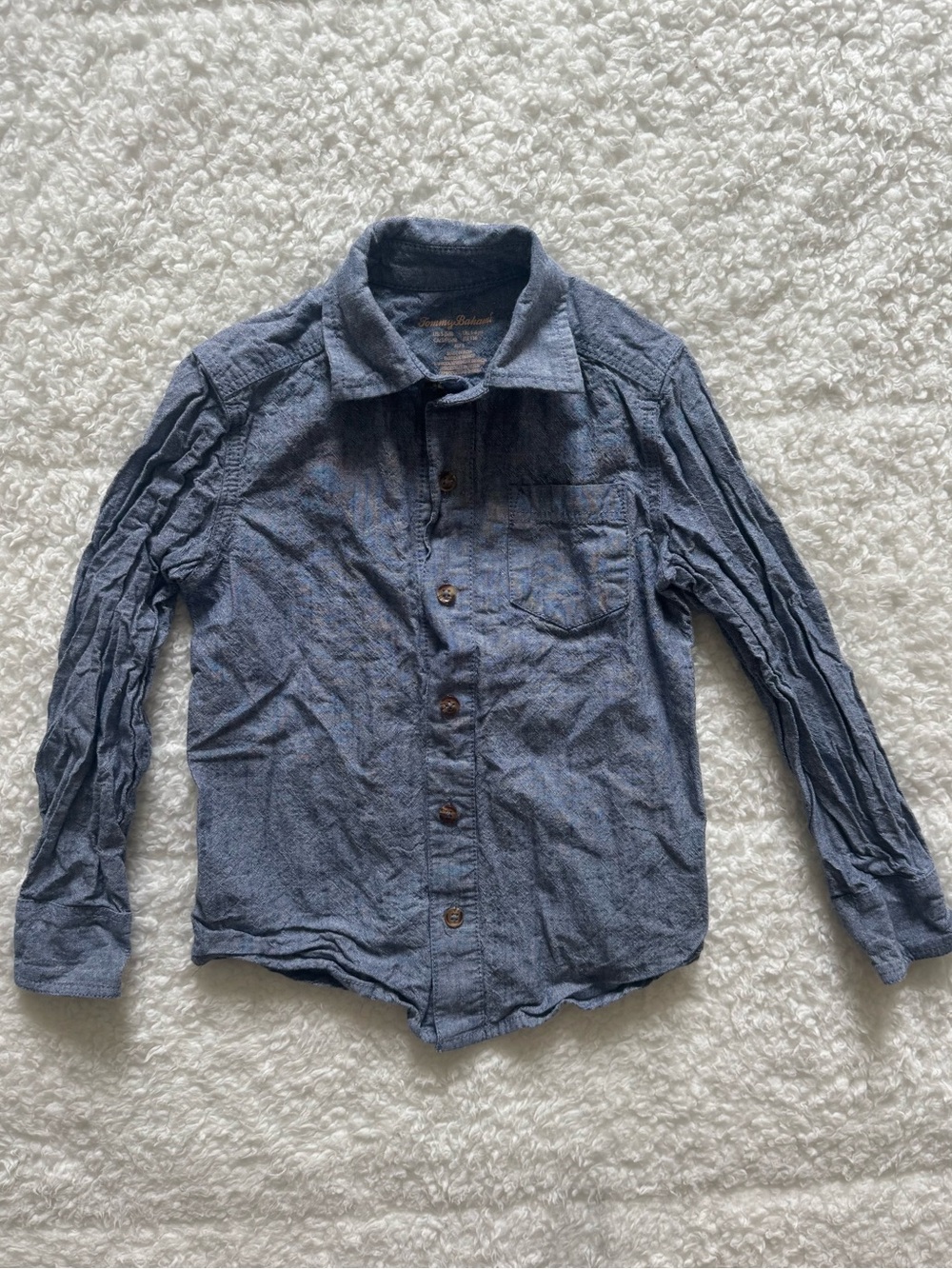 Tommy Bahama boys chambray button down